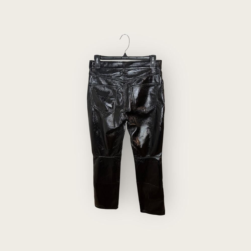 GAP High Rise Vegan Patent Leather Vintage Slim Pants Size 4 Petite NWT - Picture 5 of 9